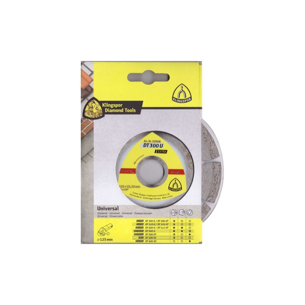 Tarcza diamentowa segm. 125x22 DT300U Extra}