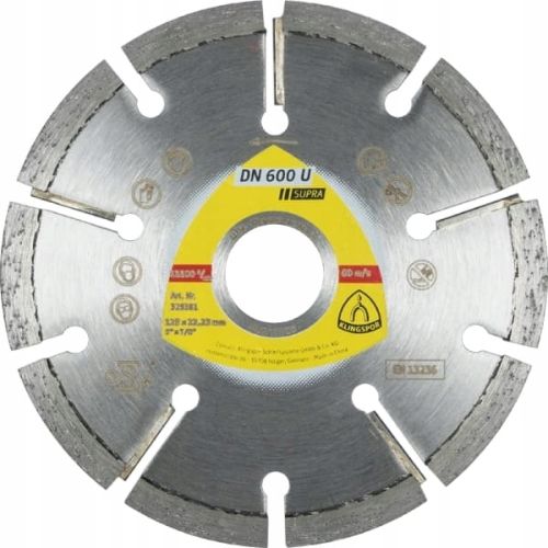 Tarcza diamentowa do spoin 125x4,5x22 DN600U Supra