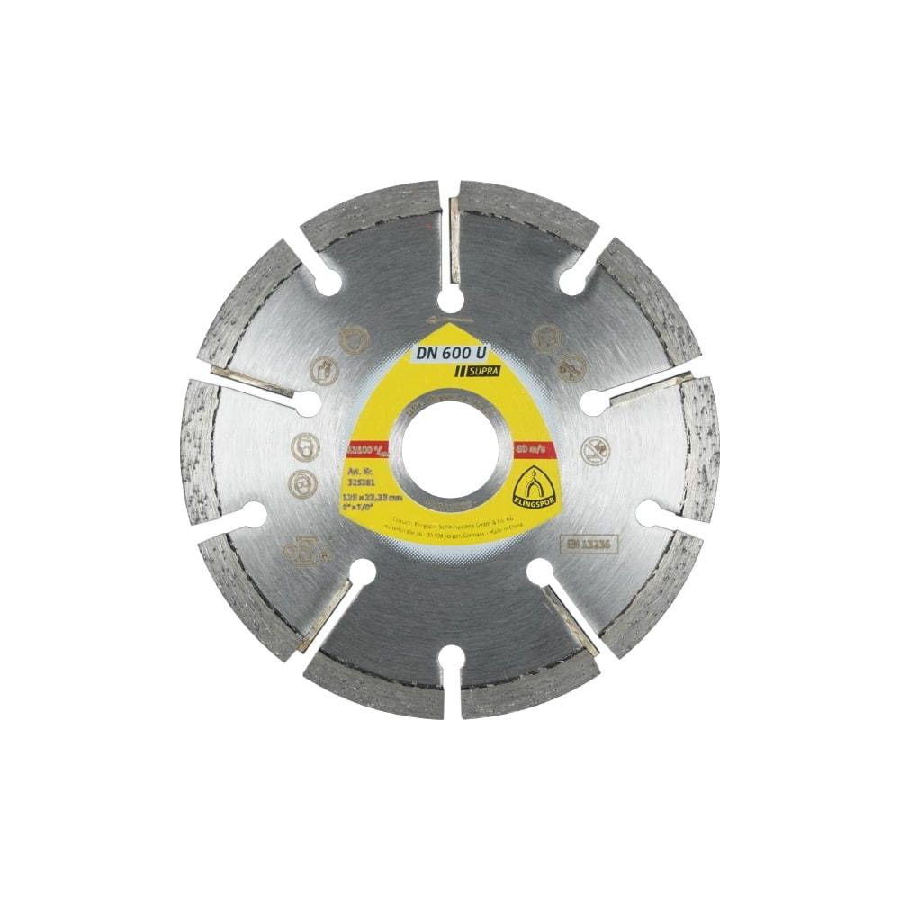 Tarcza diamentowa do spoin 125x6,0x22 DN600U Supra}