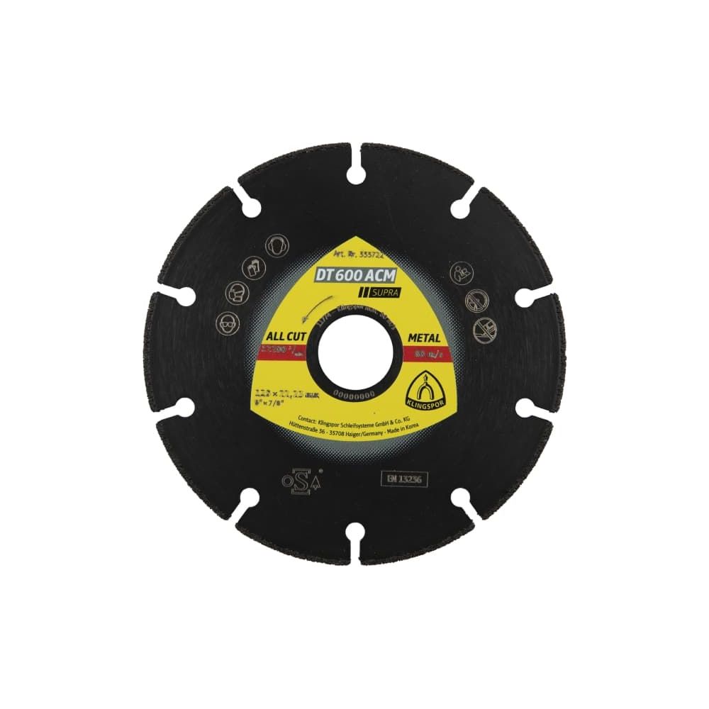 Tarcza diamentowa 125x1,3x22 DT600ACM Supra}