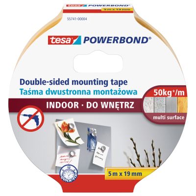Taśma dwustronna montażowa 19mm/5mb do wnętrz /10/