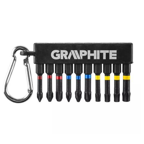 Zestaw kpl bitów 50mm 10 elem. S2 udarowe 