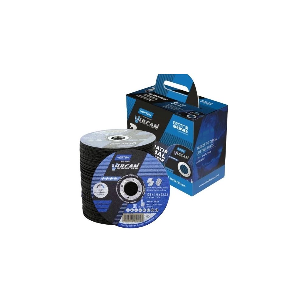 Tarcza do cięcia T41 125x1,0x22 A60S Vulcan 100szt}