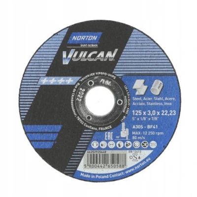Tarcza do cięcia T41 125x3,0x22,2 A30S Vulcan inox