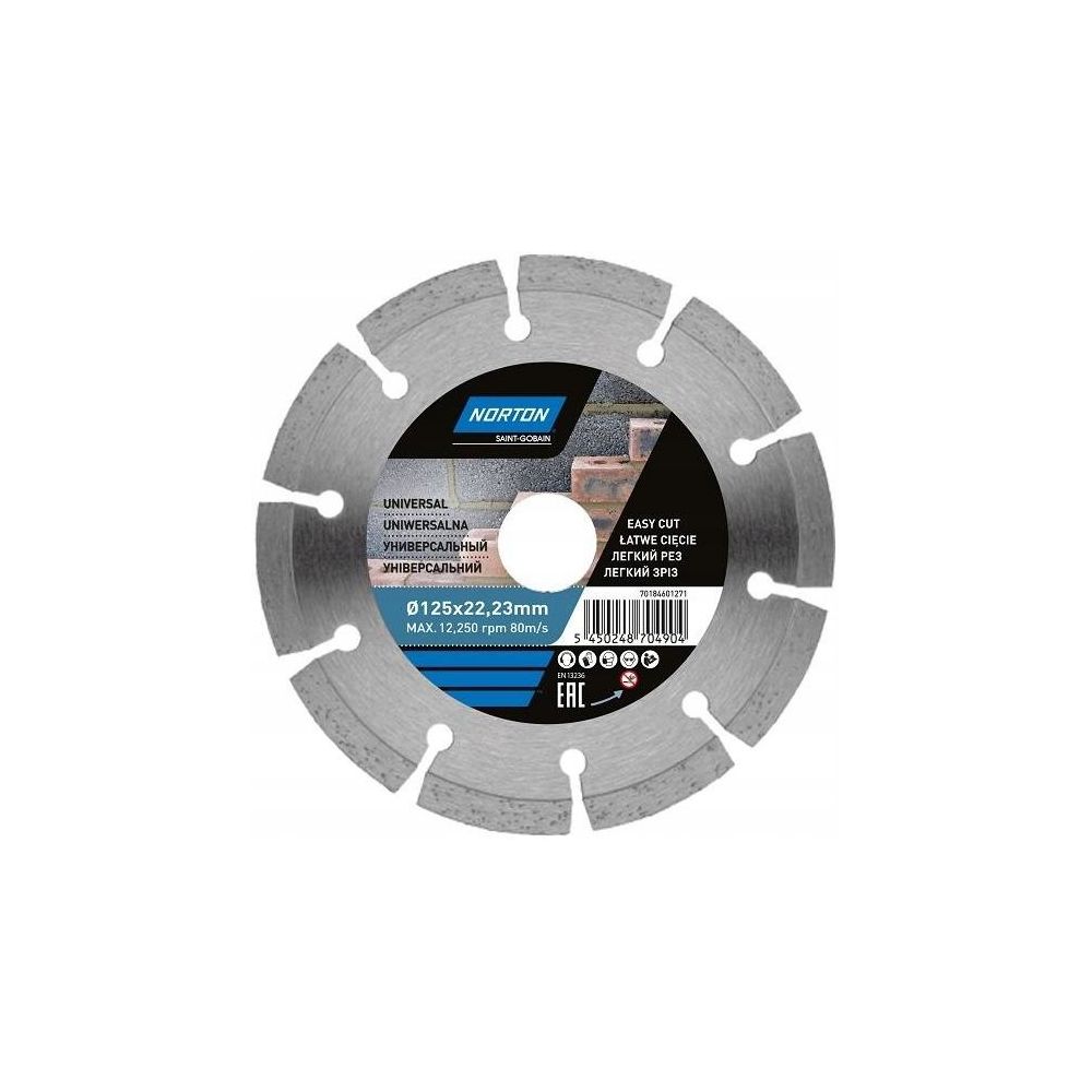 Tarcza diamentowa segm. 125x22 Vulcan UNI beton}