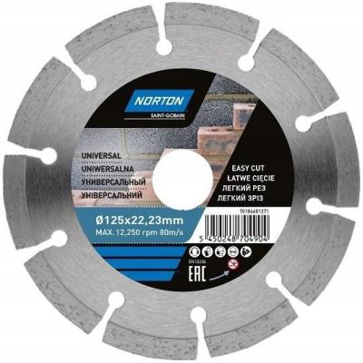 Tarcza diamentowa segm. 125x22 Vulcan UNI beton
