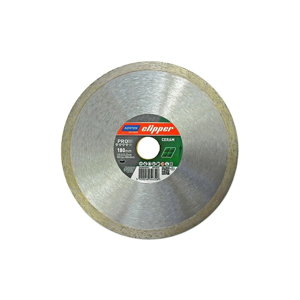 Tarcza diamentowa pełna 180x25,4/22 PRO CERAM}