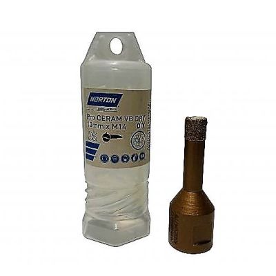 Otwornica diamentowa 10mm M14 PRO CERAM VB DRY