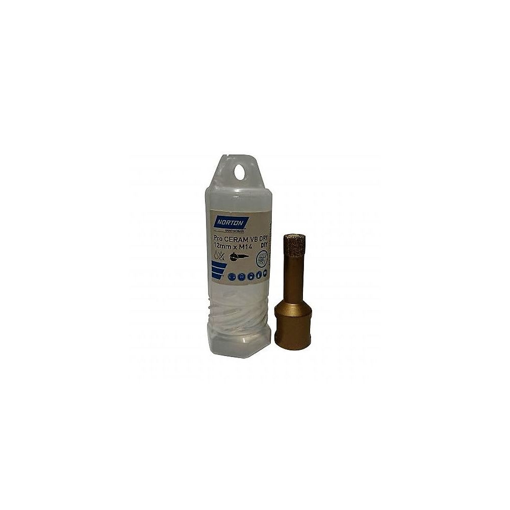 Otwornica diamentowa 12mm M14 PRO CERAM VB DRY}