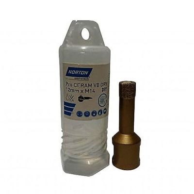 Otwornica diamentowa 12mm M14 PRO CERAM VB DRY