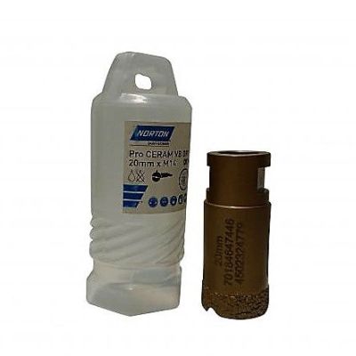 Otwornica diamentowa 20mm M14 PRO CERAM VB DRY