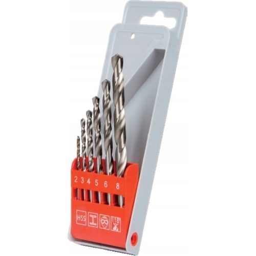 Kpl. wierteł NWKa 2,0-8,0 szlifowane 6 szt