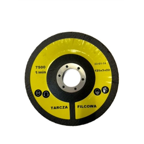 Tarcza lamelkowa filcowa 125x3x22 mm 