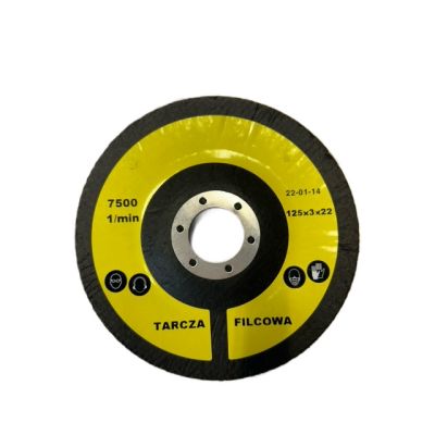 Tarcza lamelkowa filcowa 125x3x22 mm 