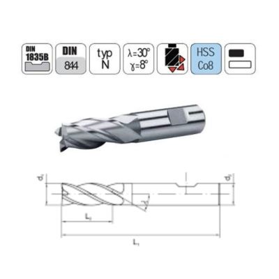Frez NFPa  6 DIN 844 13/57 Z4 AKMN HSSE