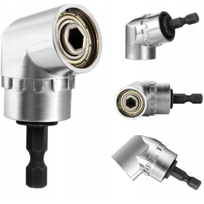Adapter kątowy do wkrętarki 1/4" na bity, L=37mm