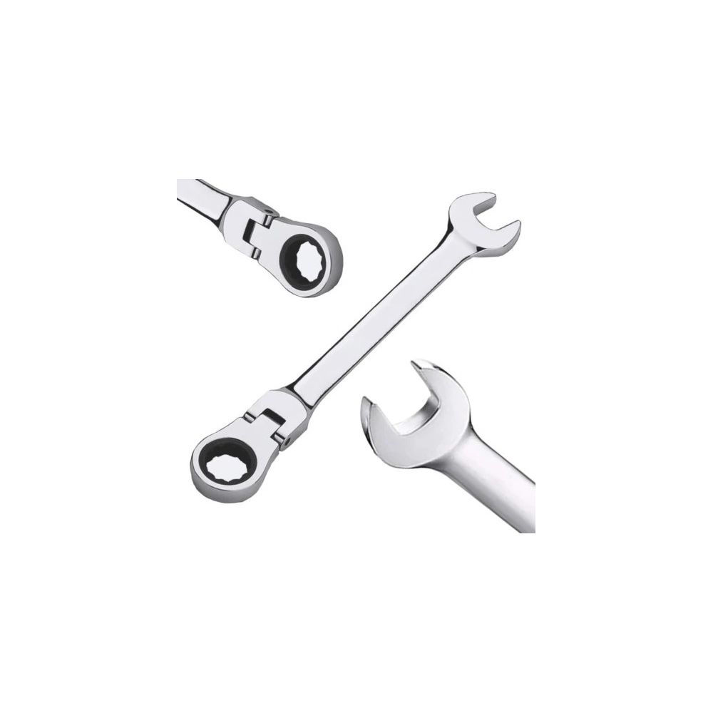 Klucz pł-oczkowy z grzech. przegubowy  8mm}