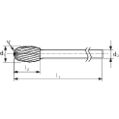 PFERD Frez TRE 0610/3 Z3 PLUS SL75 kropla 