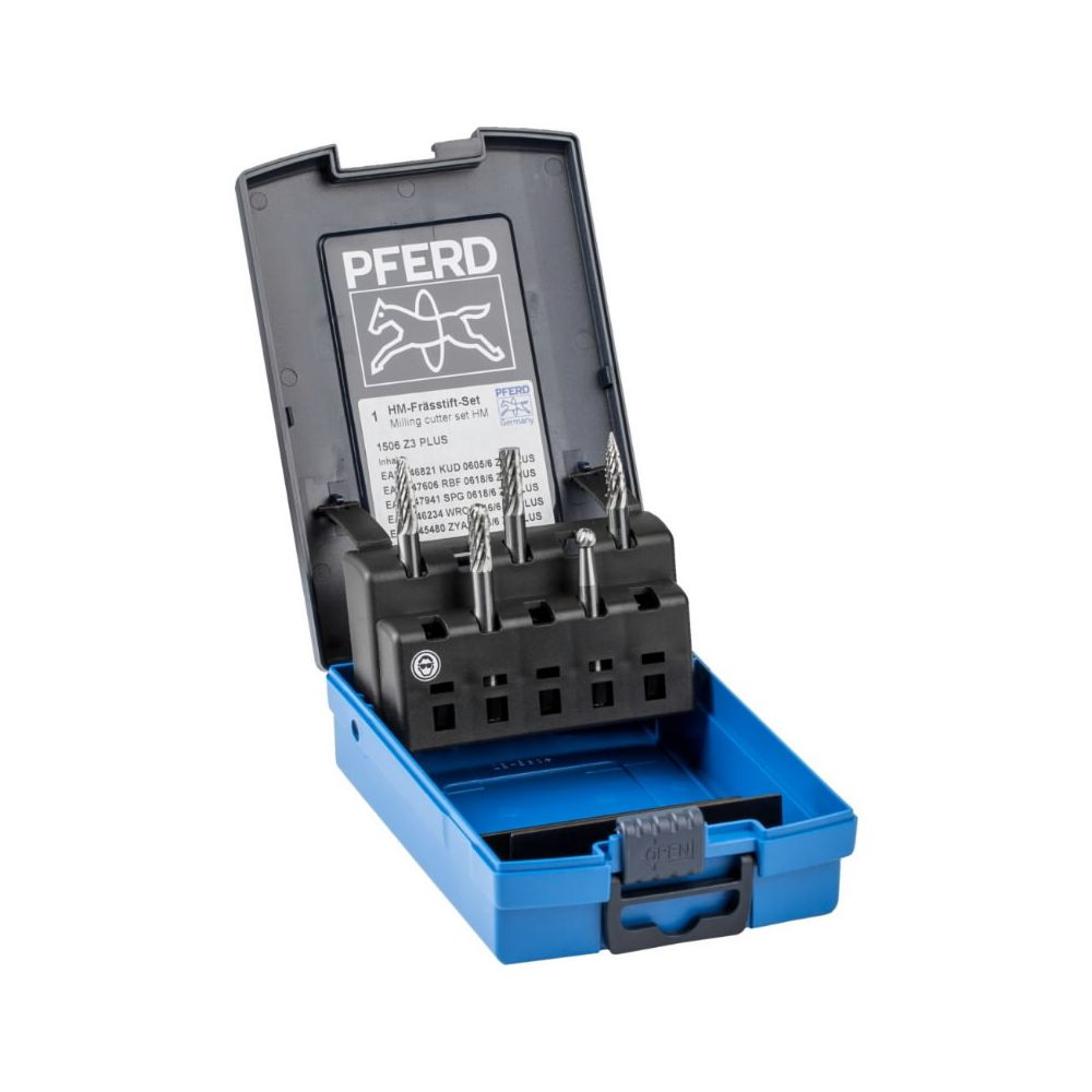 PFERD Zestaw frezów 1506 HM Z3 Plus }