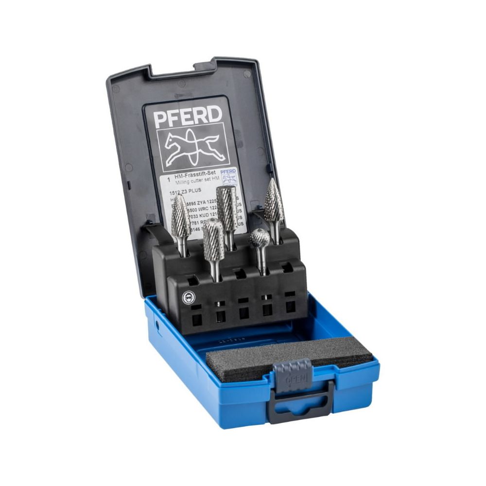 PFERD Zestaw frezów 1512 HM Z3 Plus (5 szt)}