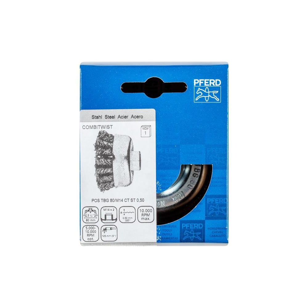 Szczotka doczoł. spl. POS TBG 80/M14 CT ST 0,50}