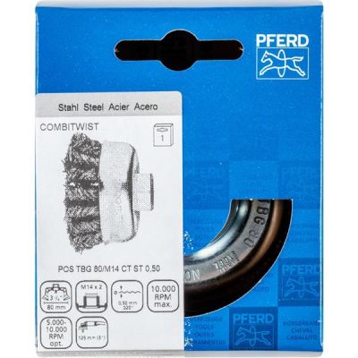 Szczotka doczoł. spl. POS TBG 80/M14 CT ST 0,50