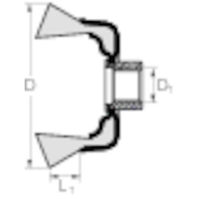 Szczotka doczoł. spl. POS TBG 80/M14 CT ST 0,50