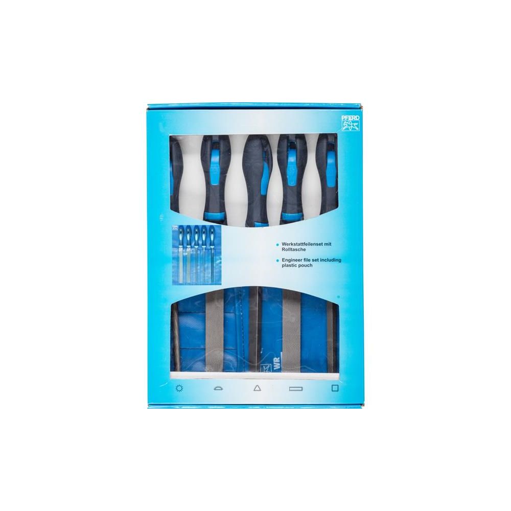 PFERD Zestaw pilników 531 WRU 200mm H1 /5szt/ etui}