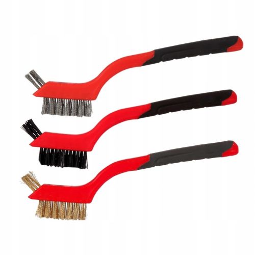 Zestaw szczotek 3 szt, 3x7 rzędów 180mm Proline