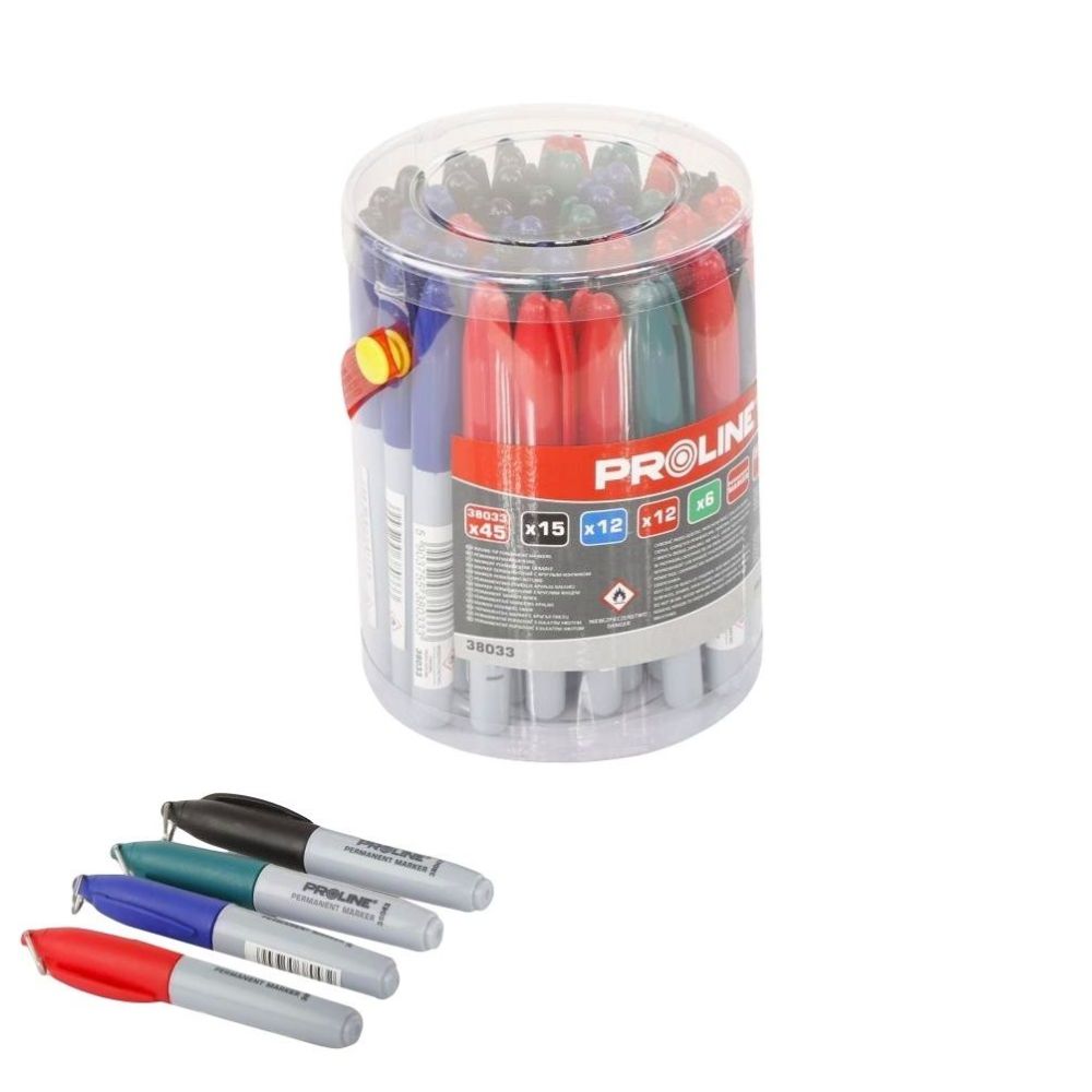 Marker permanentny mix kolorów - końcówka orągła}