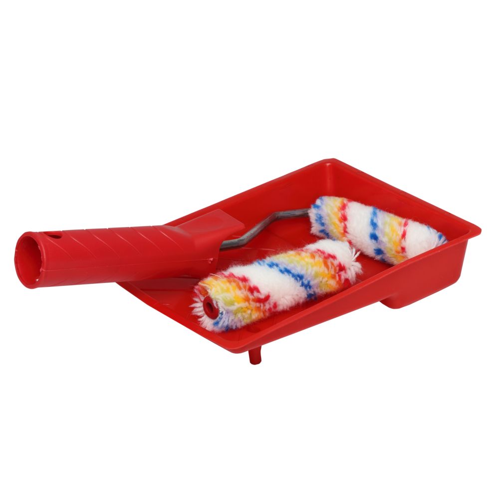 Wałek malarski 10cm ELIKATOR z rączką 2szt+ kuweta}