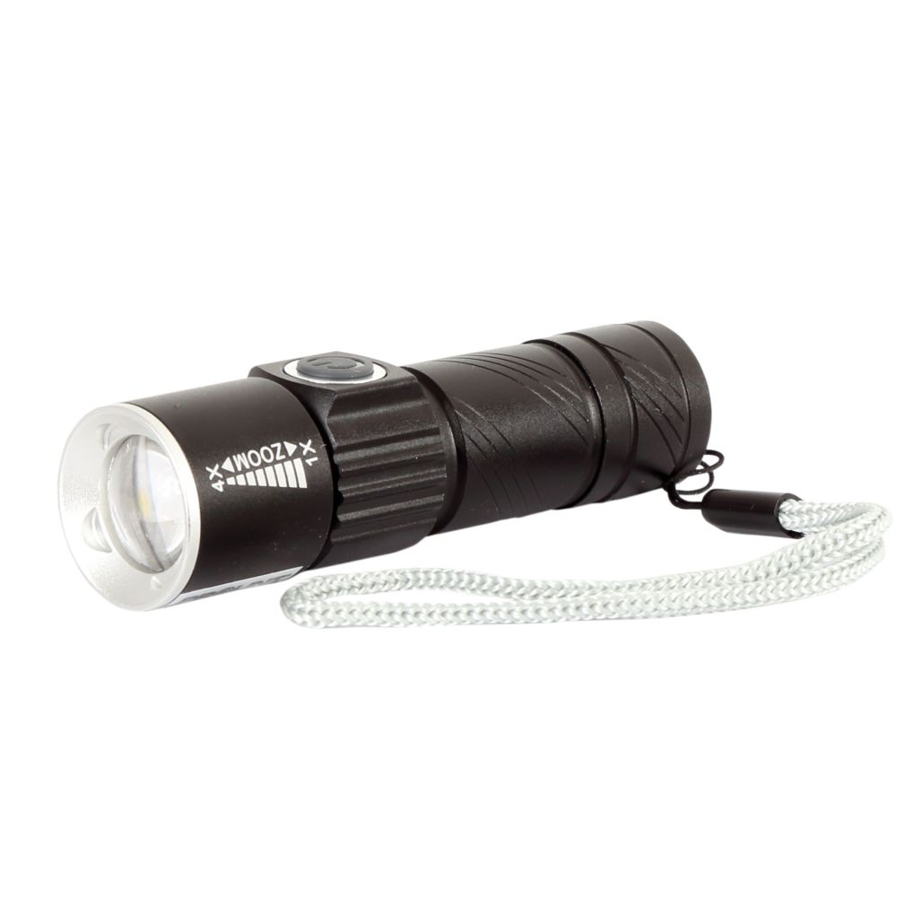 Latarka akumulatorowa ALU LED USB 160lm }