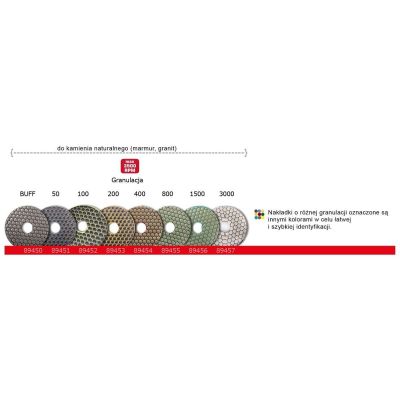Krążek rzep 125mm diamentowy gr. 100 miodowy