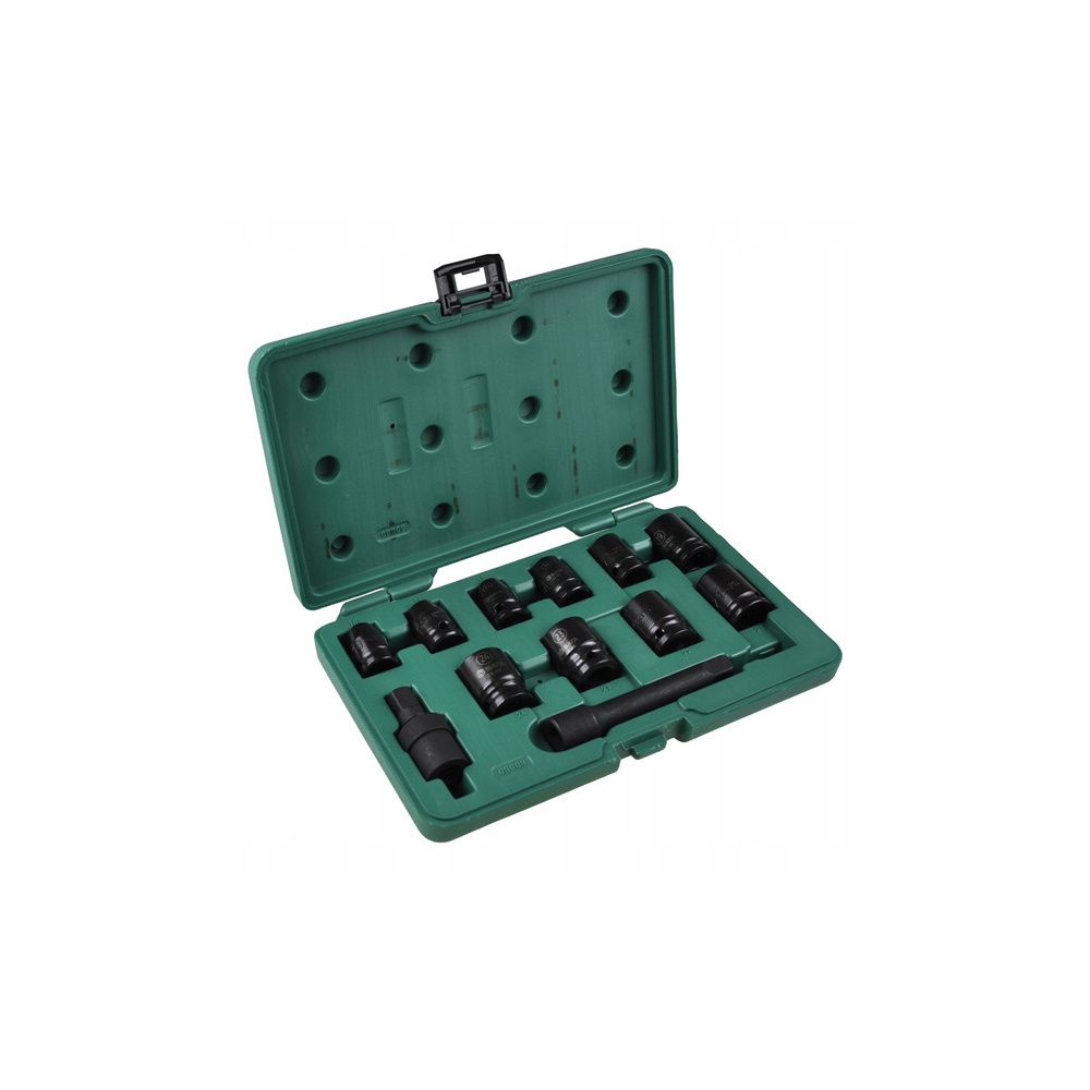 Nasadki udarowe krótkie 1/2" 10-24mm 12 szt.}