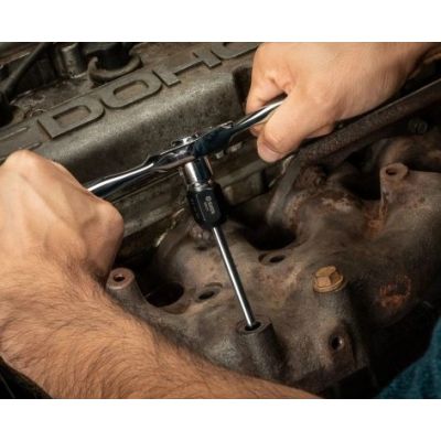 Zestaw do gwintowania 5 elem. grzechotka 