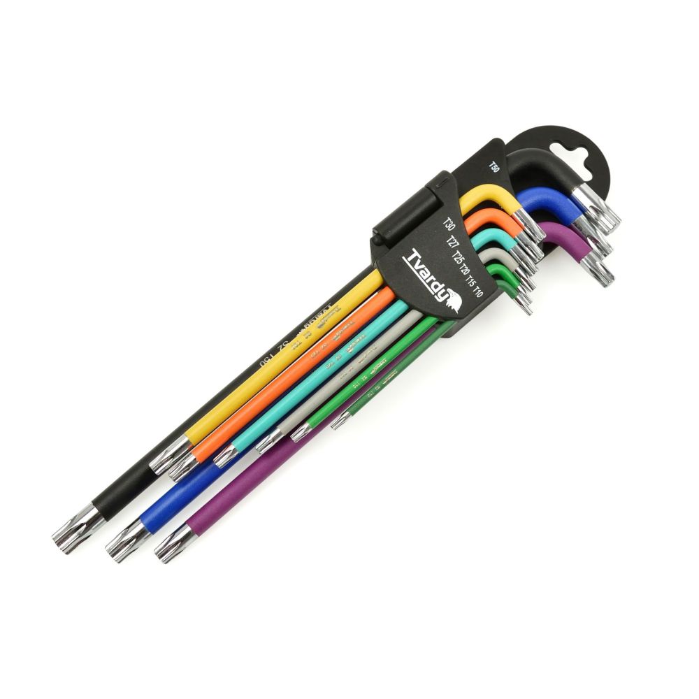 Zestaw długich kluczy torx 9 el. T10-T50 TVARDY}