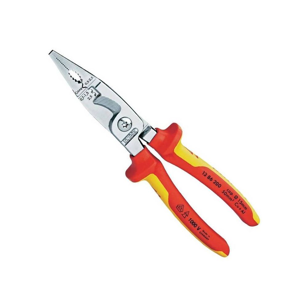 Szczypce wielofunkcyjne do kabli 200mm VDE KNIPEX}