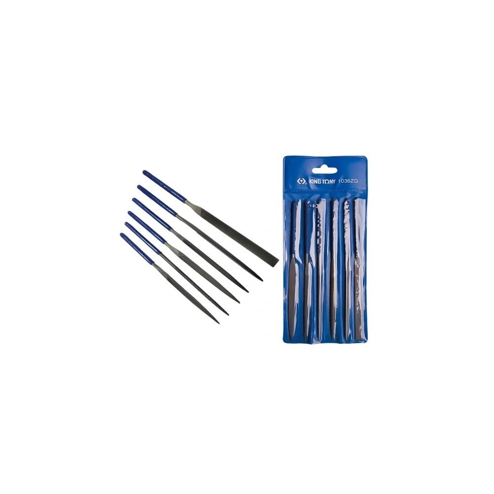Zestaw pilników igiełkowych 160mm 6szt KING TONY}