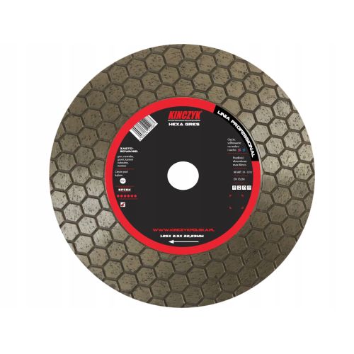 Tarcza diamentowa pełna 125x22 HEXA Gres