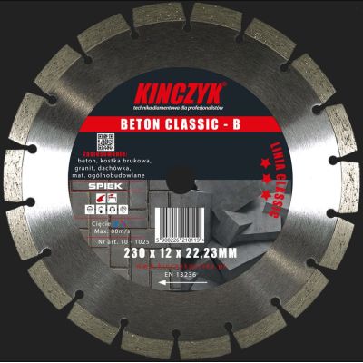 Tarcza diamentowa segm. 125x22 Beton Classic B