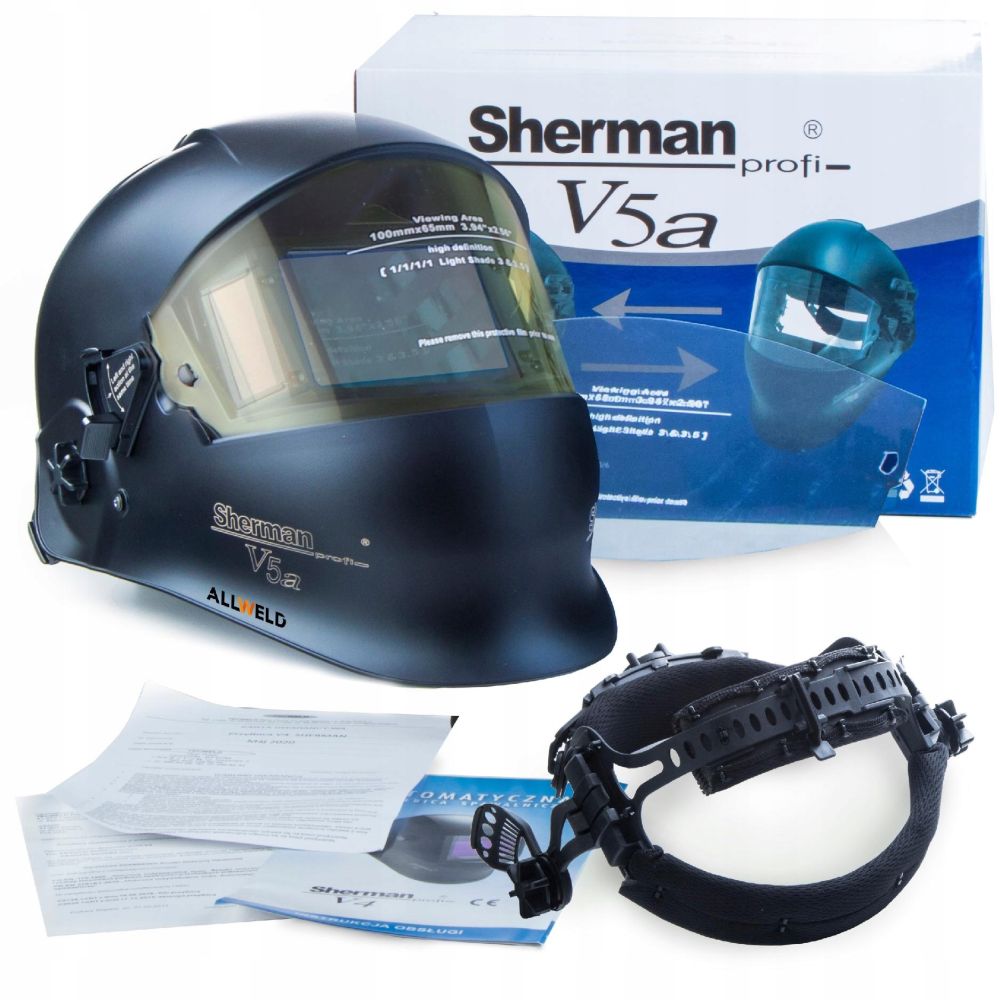 Przyłbica samościemniająca SHERMAN-PROFI V5a 4-13}