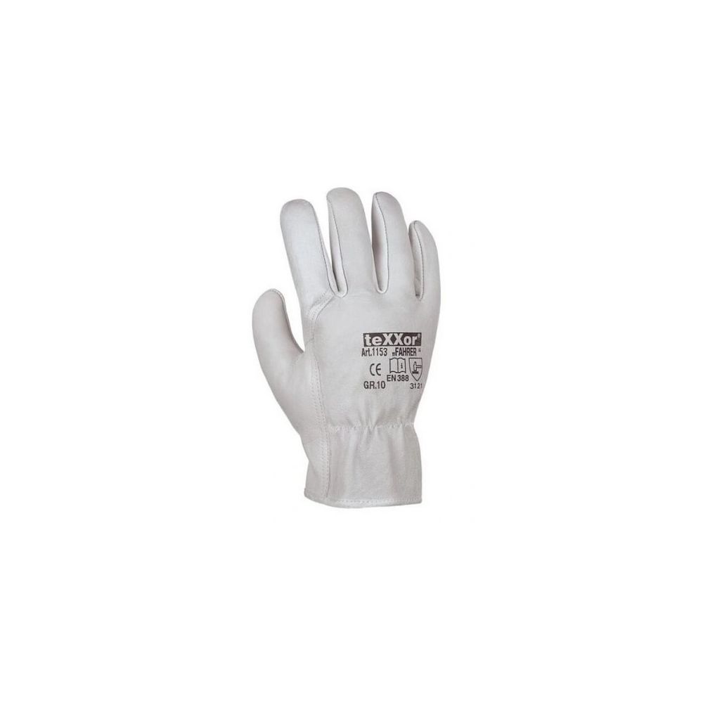 Rękawice wzmacniane skórą lico FAHRER rozm.11}