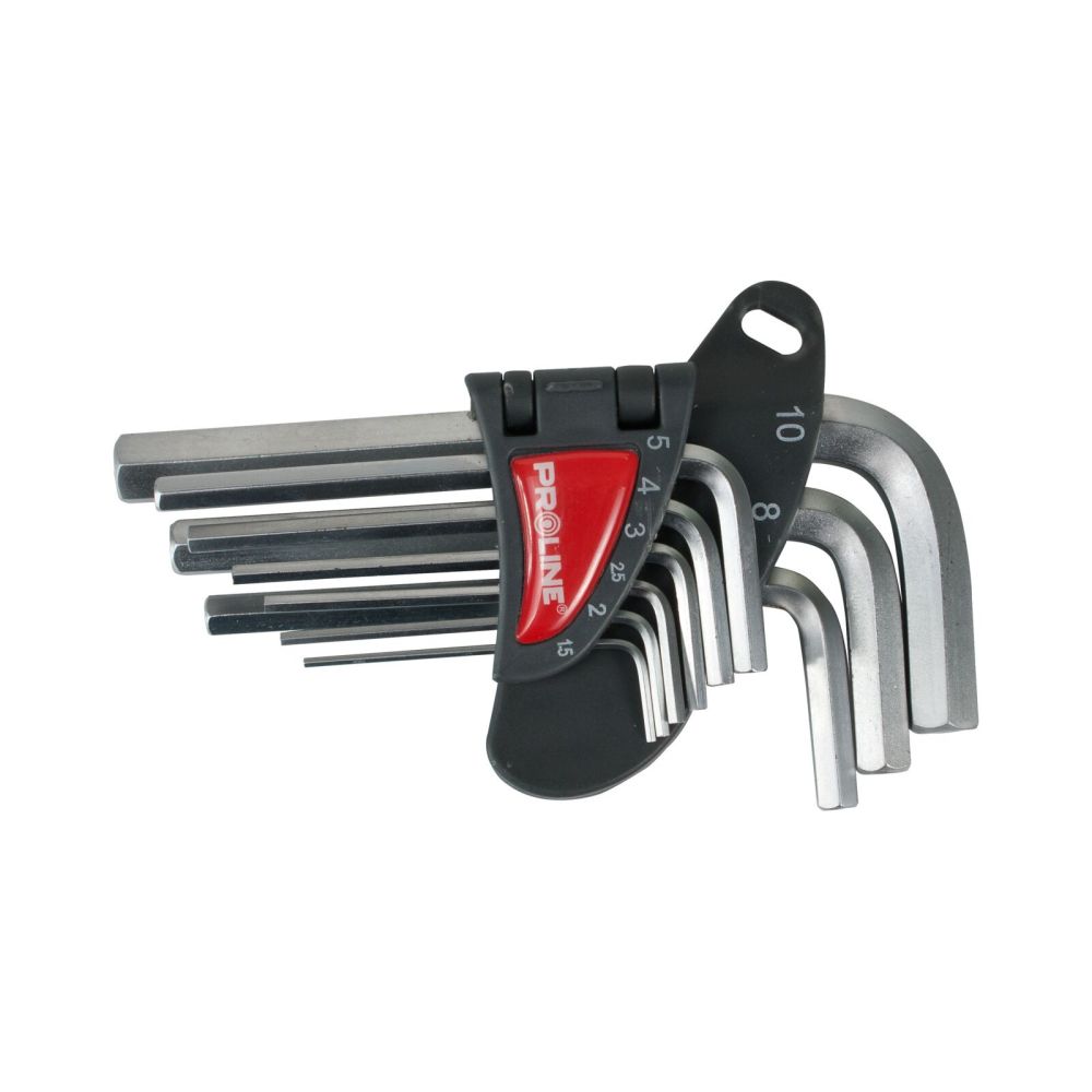 Klucze imbusowe krótkie 1,5-10mm zestaw}