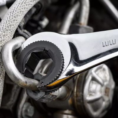 Klucz płasko-oczkowy rozcięty z grzechotką 13mm