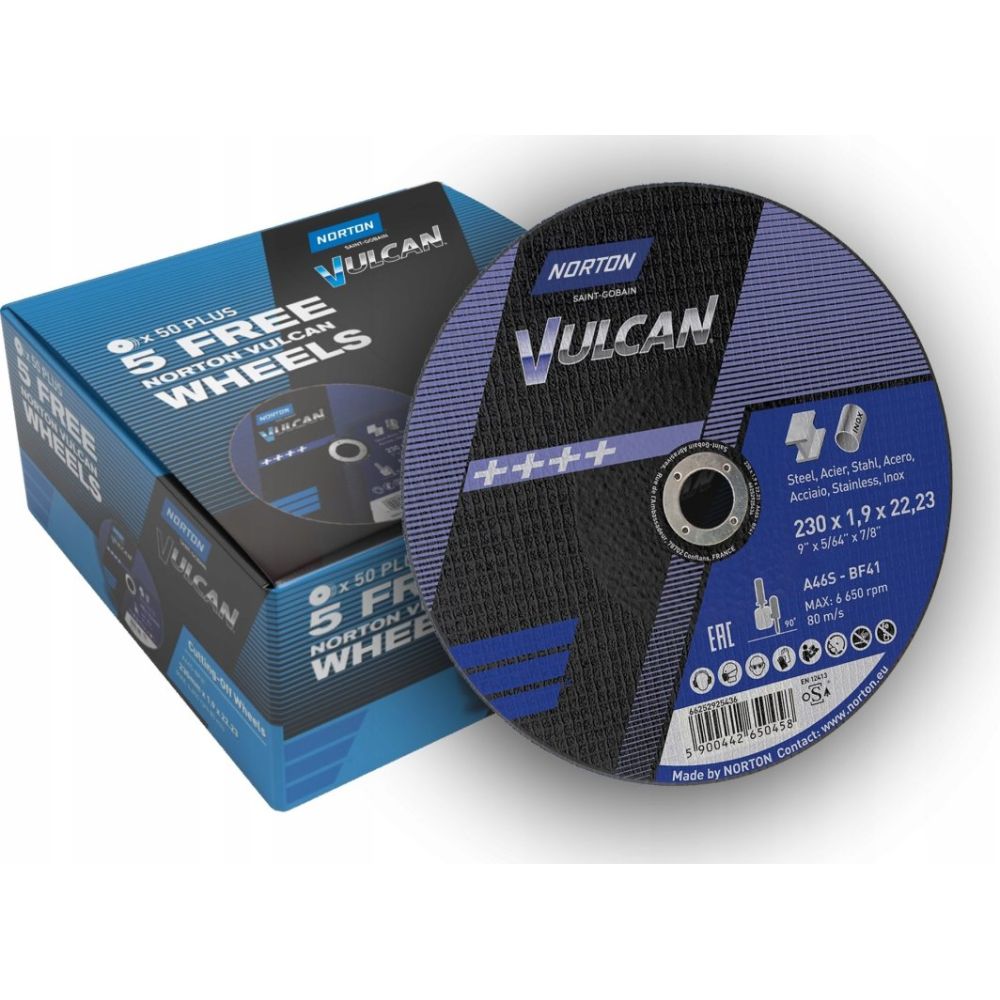 Tarcza do cięcia T41 230x1,9x22 A46S Vulcan 50szt}