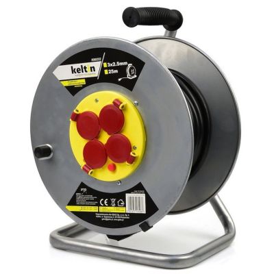 Przedłużacz na bębnie 50m 230V 3x2,5 metalowy IP20