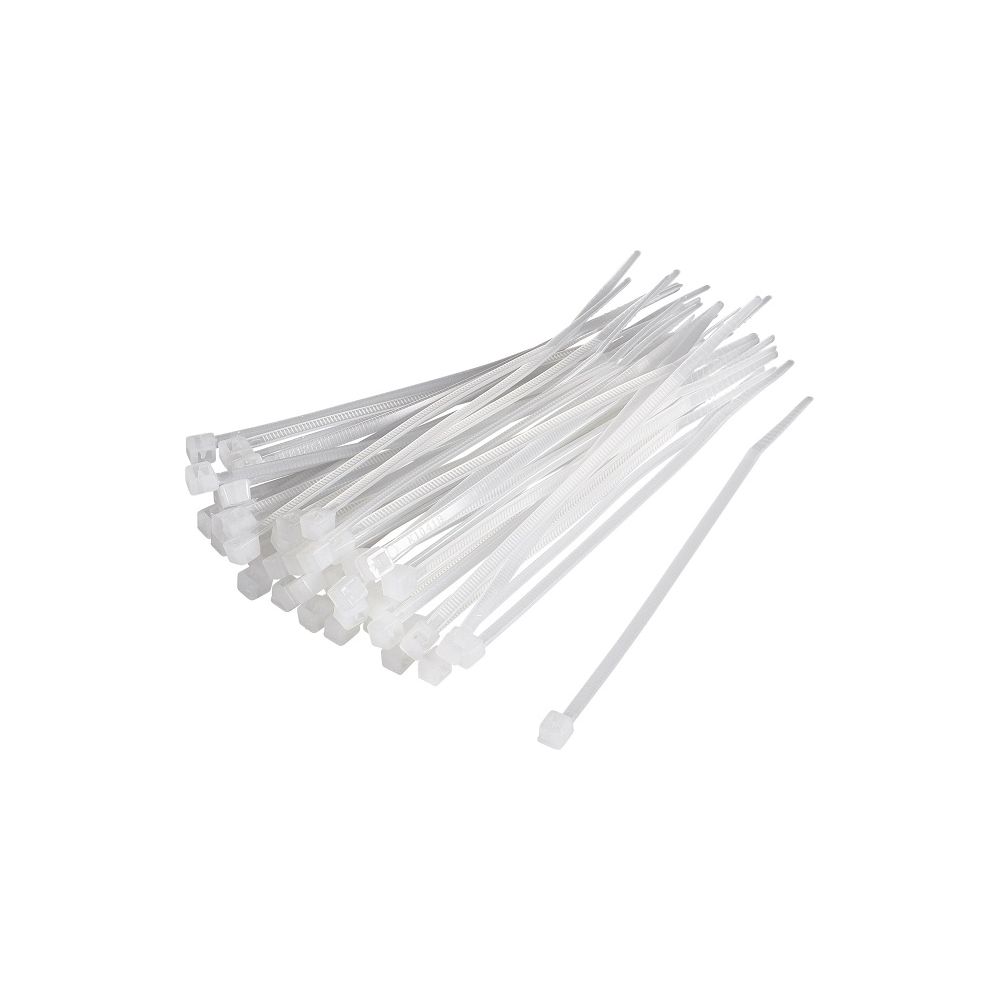Opaska kablowa 200x4 biała (opak.100szt)}