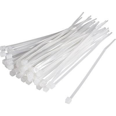 Opaska kablowa 200x4 biała (opak.100szt)