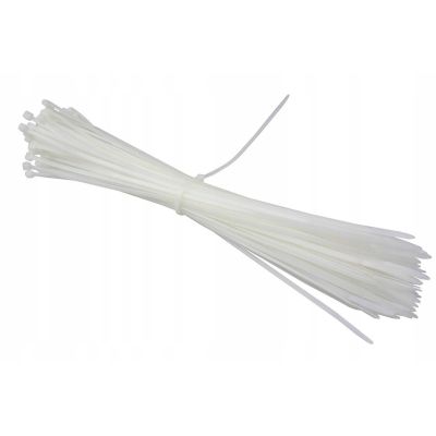 Opaska kablowa 200x4 biała (opak.100szt)
