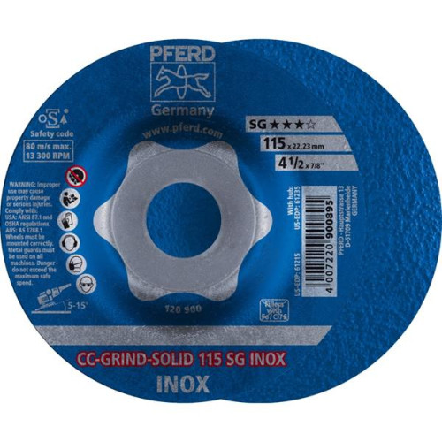 Ściernice do szlifowania CC-GRIND-SOLID 115SG INOX